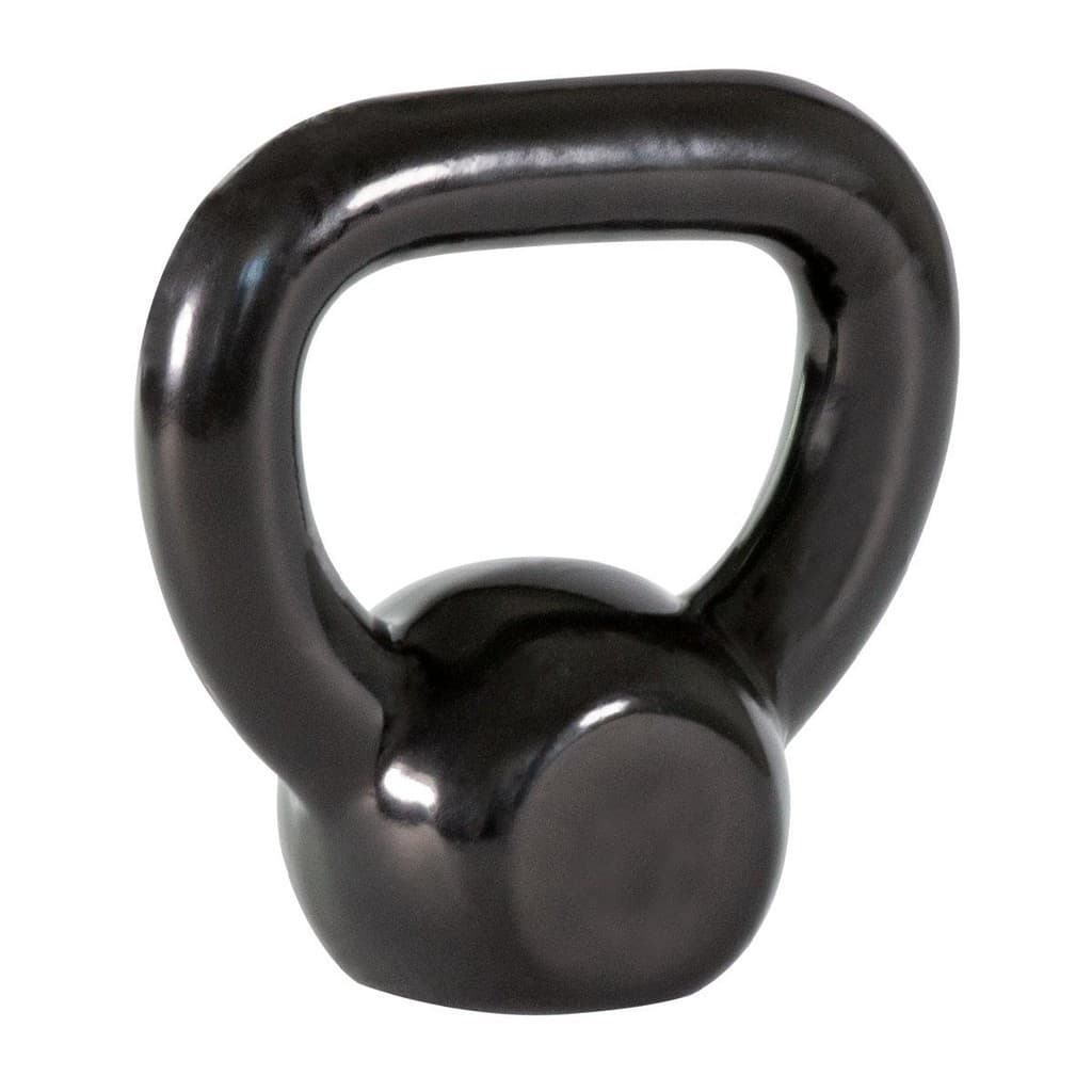 Kettlebell Emborrachado Preto de Ferro Fundido 12kg