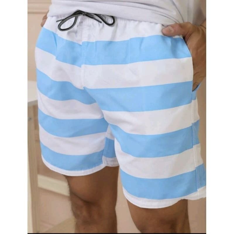 KIT 2 bermuda shorts tactel masculino com3 bolso moda praia