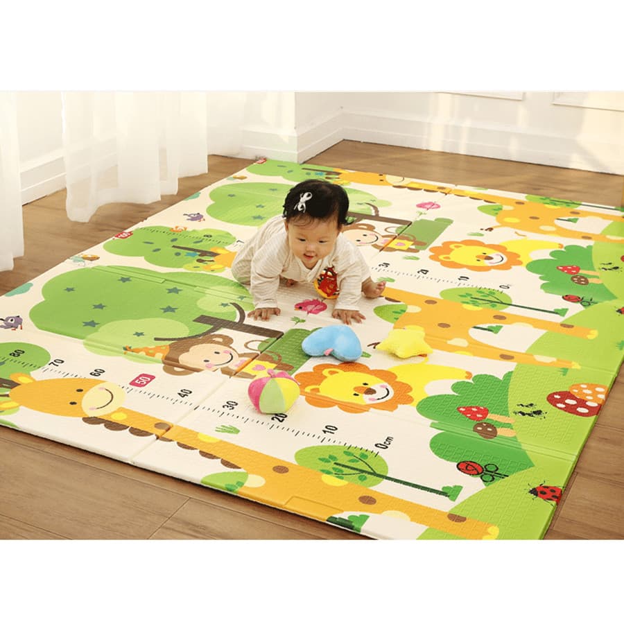 Tapete infantil dupla face Dobrábel atividades de bebes impermeável resistente Grande 1.90 x 1.50cm
