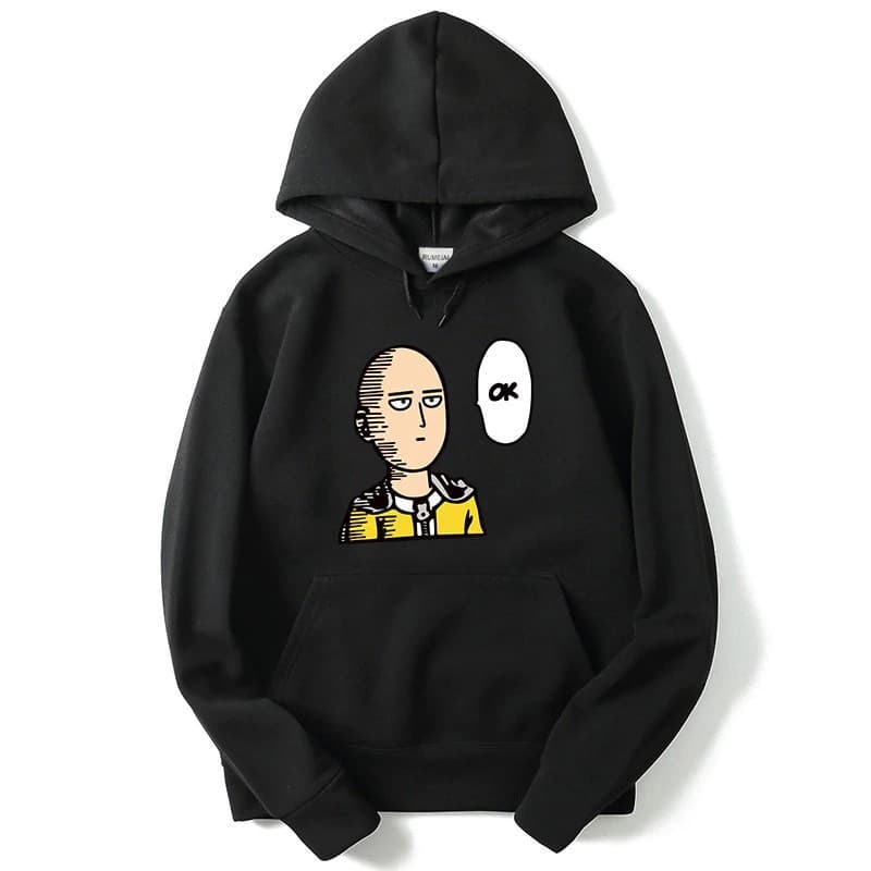 Moletom Canguru Com Capuz Unissex Anime One Punch Man Ok -MAYYN.