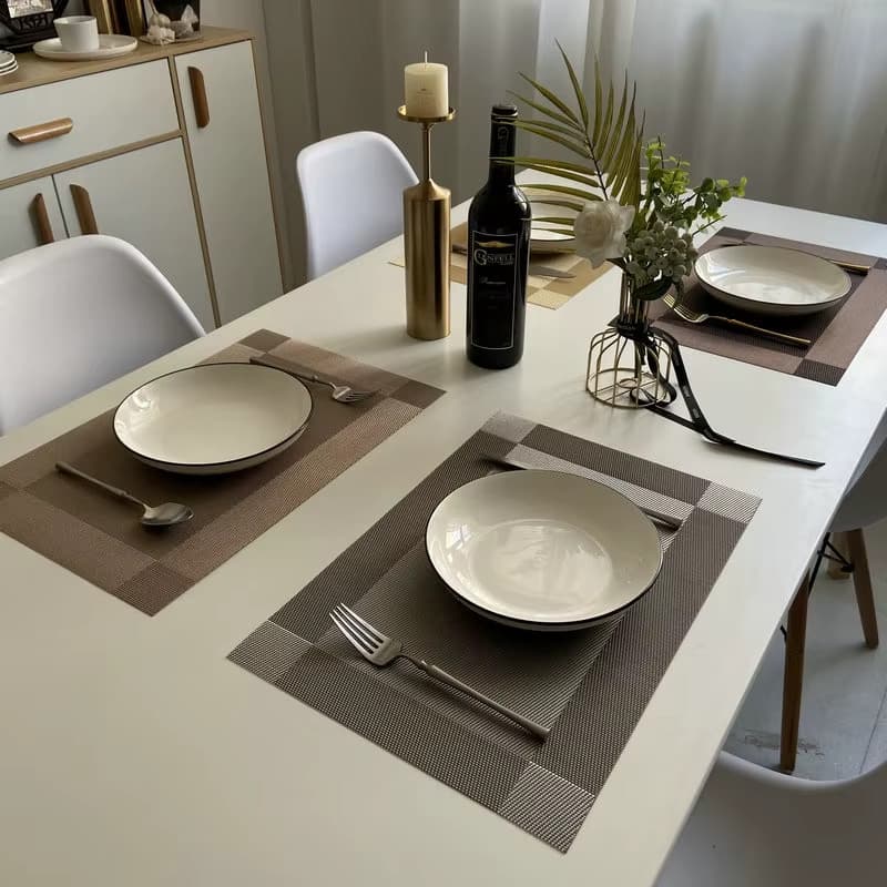 KIT 4 e 6 Jogo Americano Sousplat Mesa Posta Jantar Contém Jogo de Mesa Design