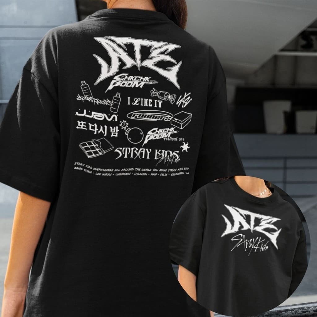 Camiseta Stray Kids Dominate Word Tour Kpop Album Ate Brasil
