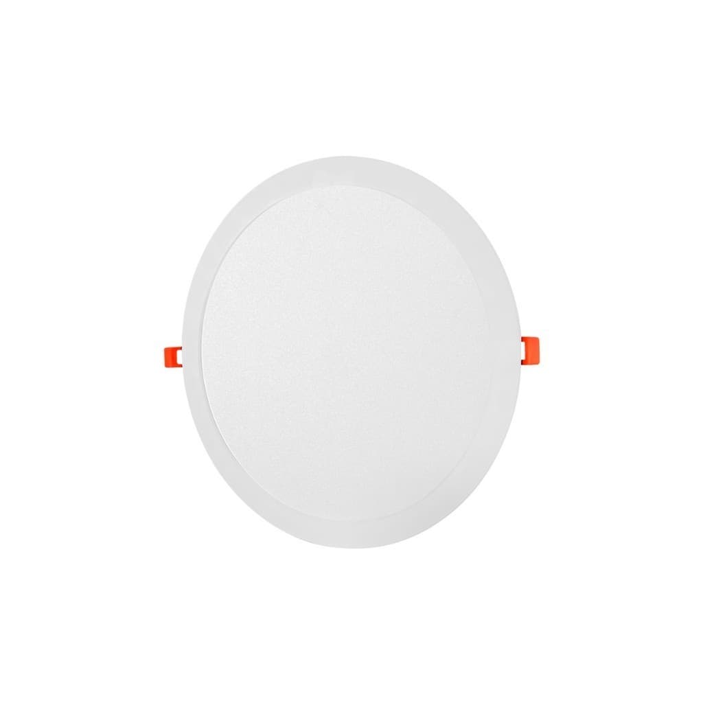 Painel Plafon Redondo 24w 30x30 Cm Embutir Luminaria De Teto Palide