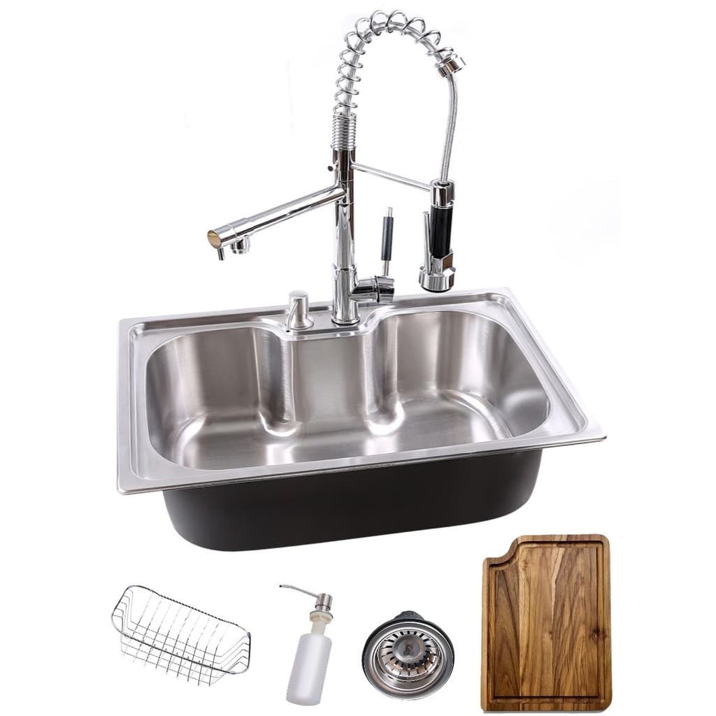 Cuba Gourmet 50x40cm Inox 201 Com Torneira Gourmet e Tábua