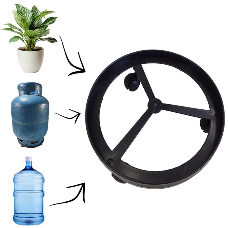 Suporte com rodinhas para Botijão e Vasos
