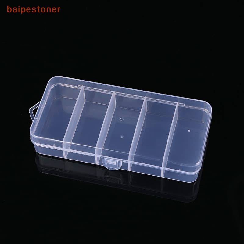 [baipestoner] Transparente Com Rectângulo De Cobertura Vertical 5 Grades Extensão De Cílios Caixa De Armazenamento De Pinças Porta Organizador De Maquiagem