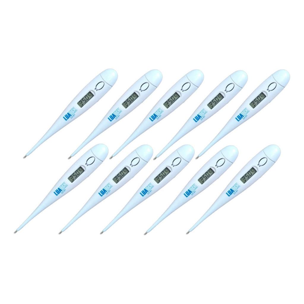 Kit Com 10 Unidades Termômetro Digital Luatek Lv-01 Branco