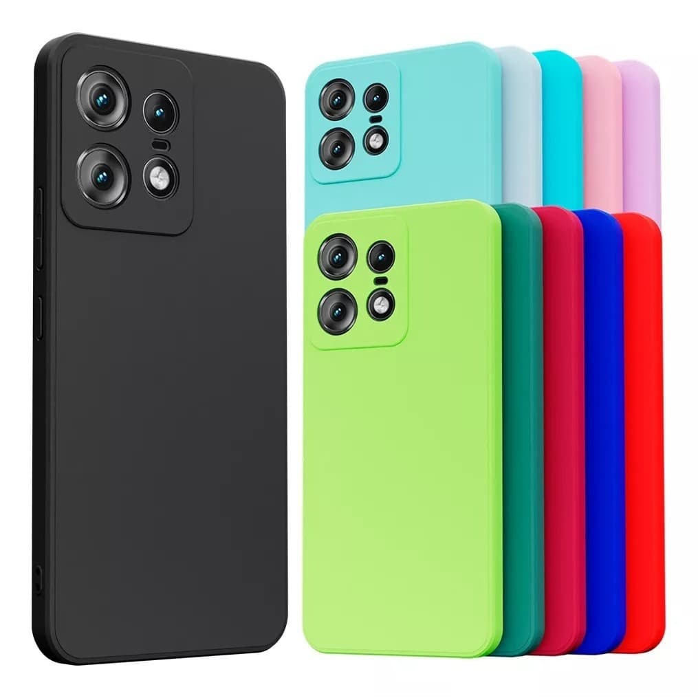 Capa Compatível Com Motorola Edge 50 Pro Silicone Aveludada