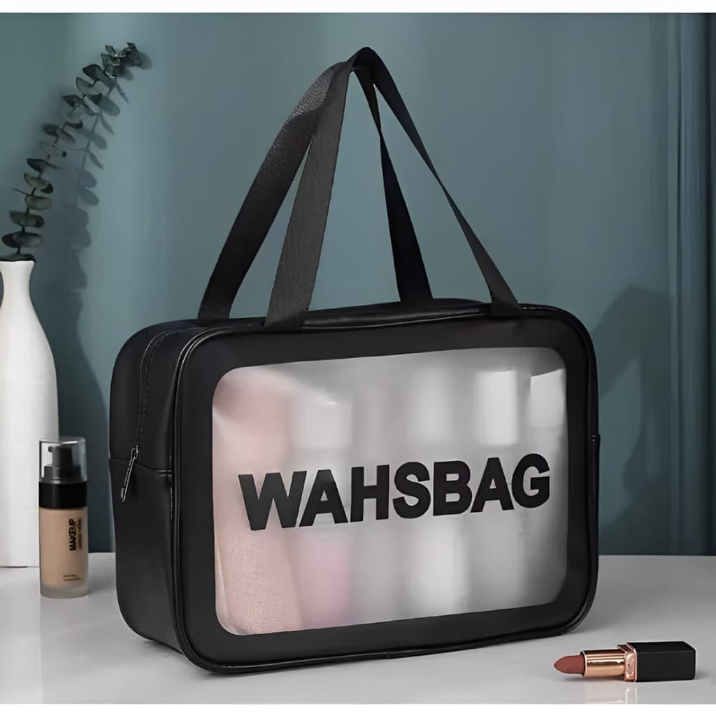 Bolsa Necessarie Transparente WashBag Organizadora Impermeável Tamnho Grande G