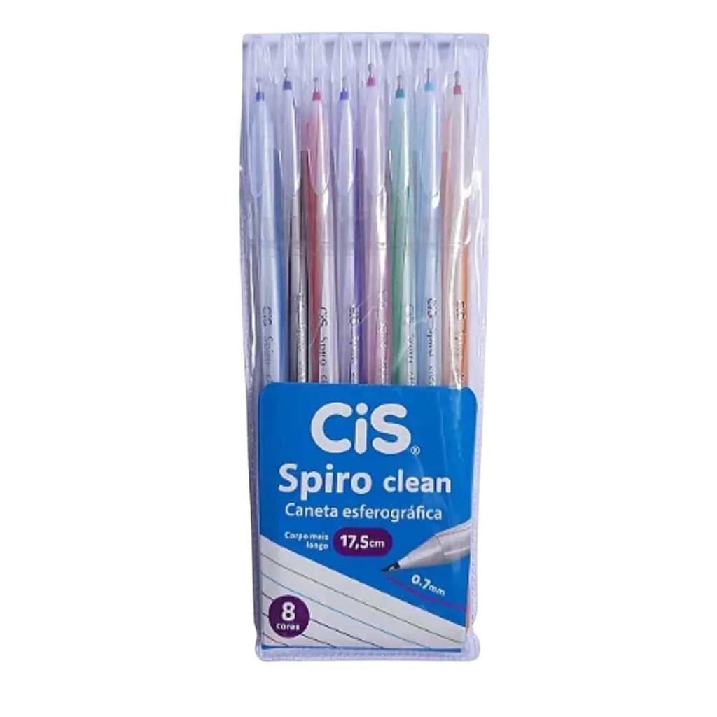 Canetas Cis CLEAN Ponta 0.7 Caneta Ponta Fina Macia Esferográfica