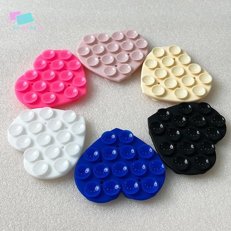 Abongbanghn Almofada De Sucção De Silicone Adesivo Traseiro Ventosa Suporte Do Telefone Tapete De Copo Smartphone De Par