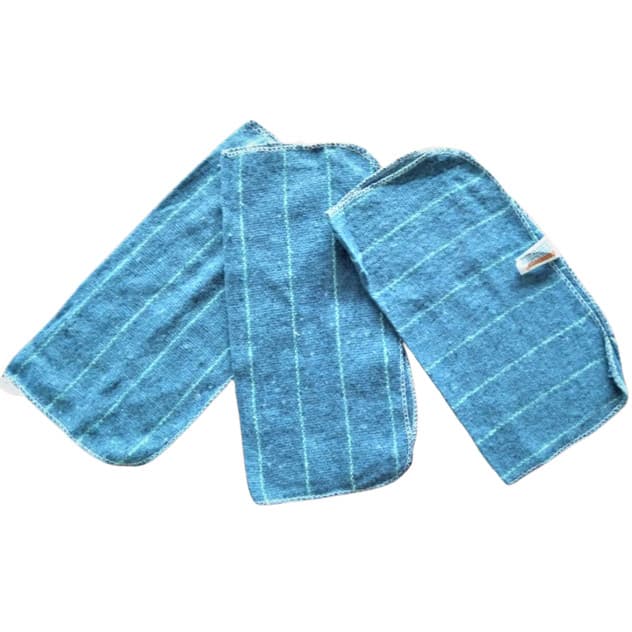 Kit 3 Panos De Limpeza Pia Fogão Cozinha cinza listrado 100% algodão 30x30cm código 382