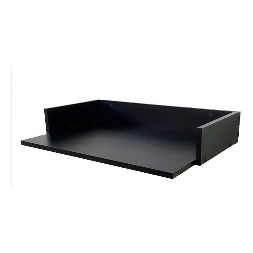 Suporte Preto Para Microondas Forno 60x40 Mdf Suspenso