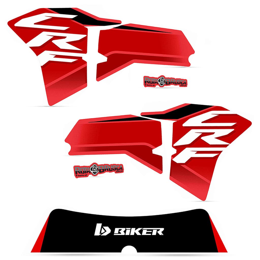 Adesivo Take Kit Plástico Biker My25 Crf 230 2008 a 2021