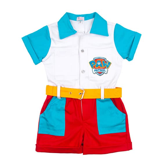 Roupa Infantil Patrulha Canina Macacão Temático Unissex Festa Aniversário