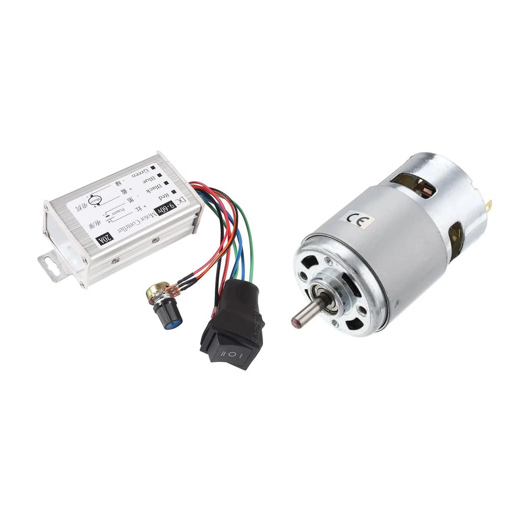 Motor 12-24v Dc 775 4000-8000RPM + Controlador Velocidade