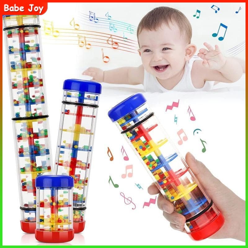 6-12 Meses Agitador Desenvolvimento Sensorial Auditório Pau De Chuva Infantil Instrumentos Musicais