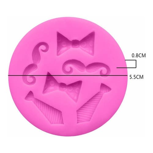 Molde De Silicone Poderoso Chefinho Confeitaria Bita Bigode