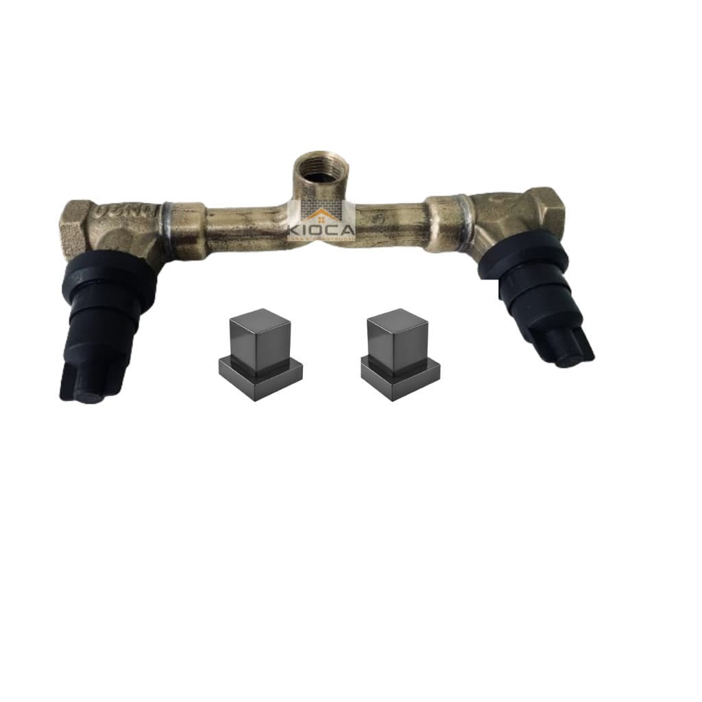 Base Misturador P/ Chuveiro Padrão Deca + Acabamento ABS PT