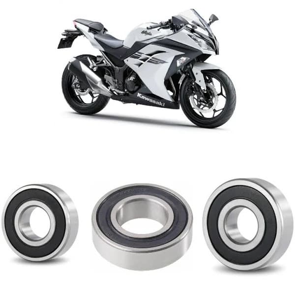 KIT ROLAMENTO RODA TRASEIRA KAWAZAKI NINJA 300