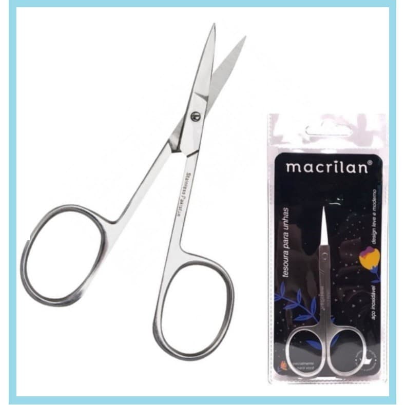 Kit 6 Un Tesoura Para Unhas Aço Inox KM-04 – Macrilan