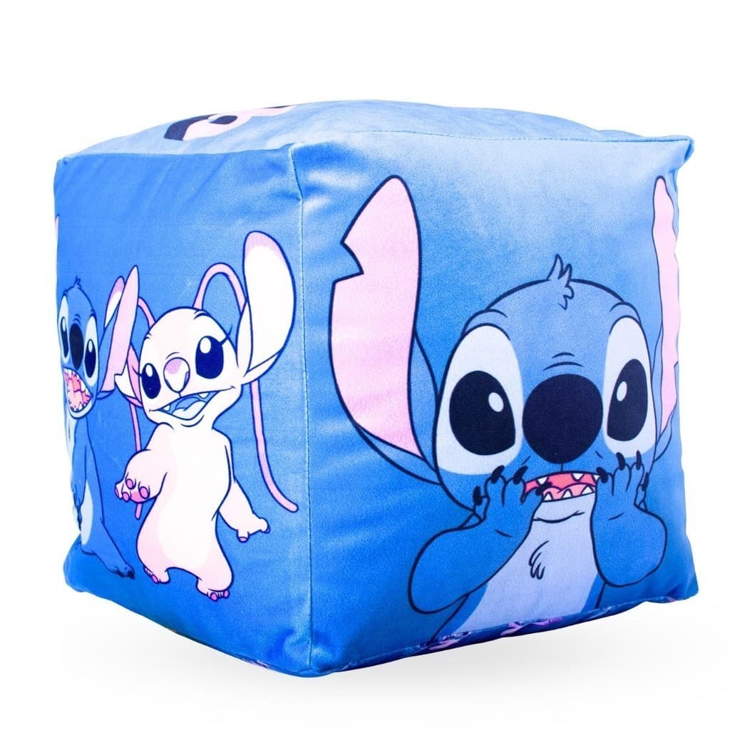 Almofada Veludo Formato Cubo 3D Stitch ®Disney