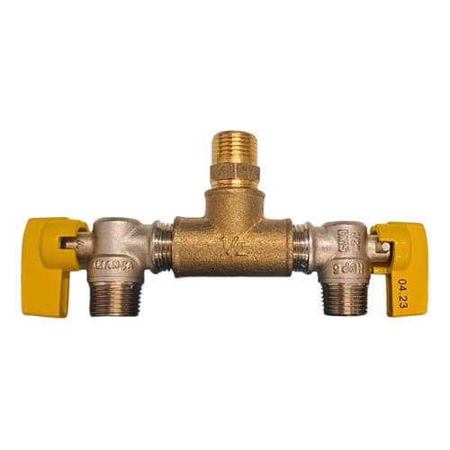Kit Conector Cooktop E Forno Registro T Central Gás Gn E Glp