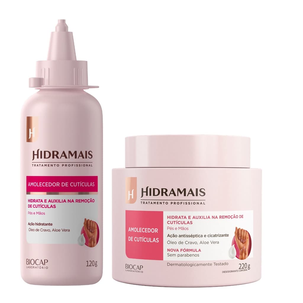 Amolecedor de Cutículas - Hidramais Auxilia no Fortalecimento das Unhas Hidrata e Nutri as Cutículas (ESCOLHA O SEU)