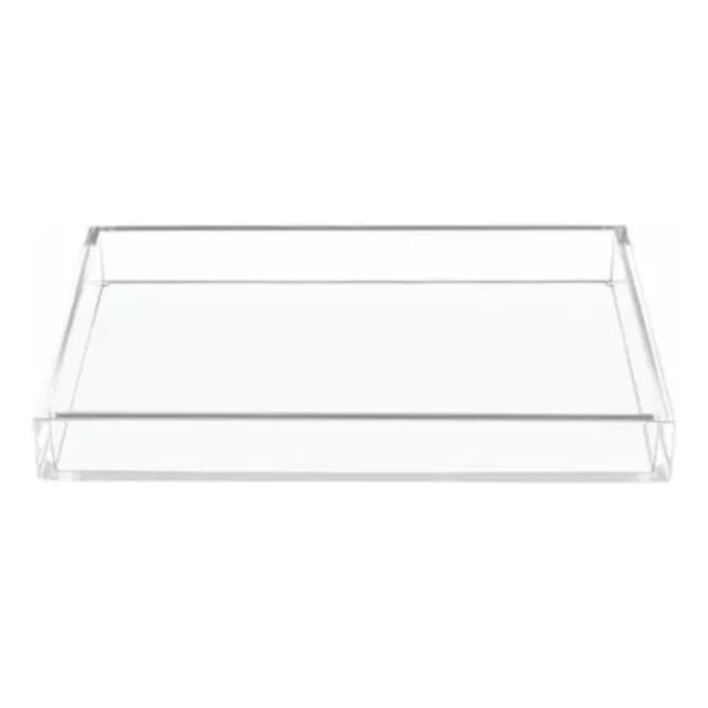 Bandeja Organizadora Acrílico Clean Slim Maquiagem Decoração Enfeite Multiuso