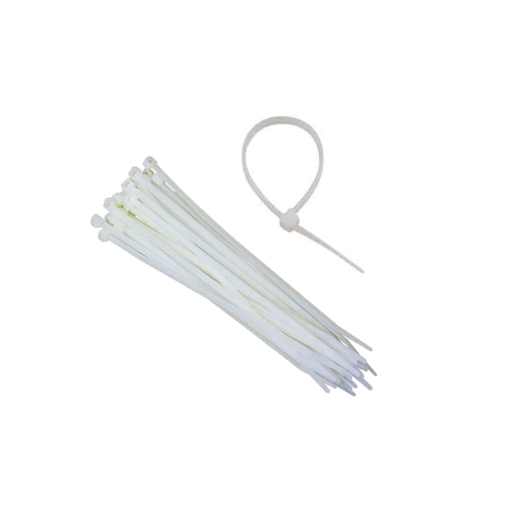 Abraçadeira Branca De Nylon Enforca Gato 100mm X 3mm