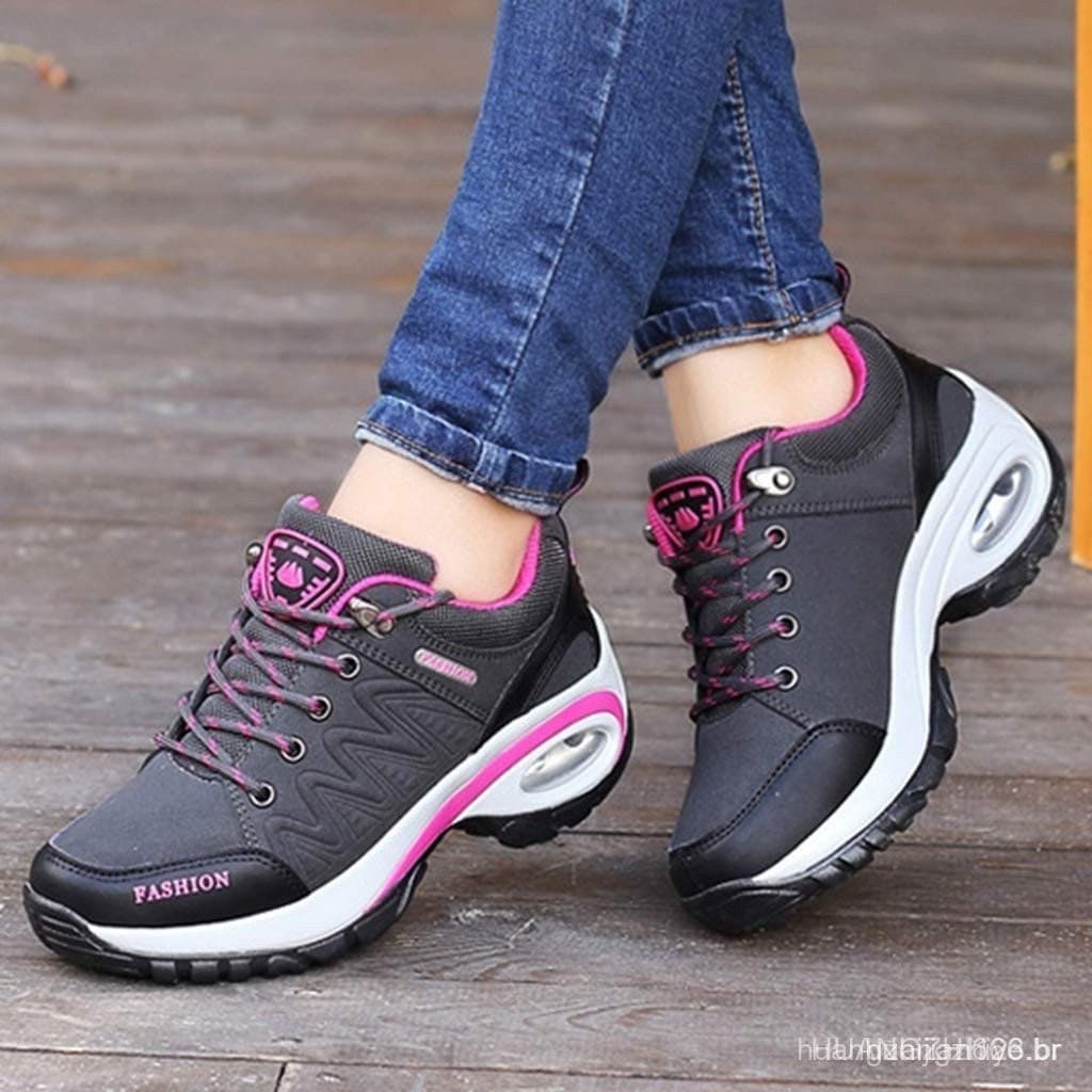 Calçados Esportivos Femininos para Corrida ao Ar Livre, Impermeáveis, Antiderrapantes, Casuais, Mochila, Escalada, Camin
