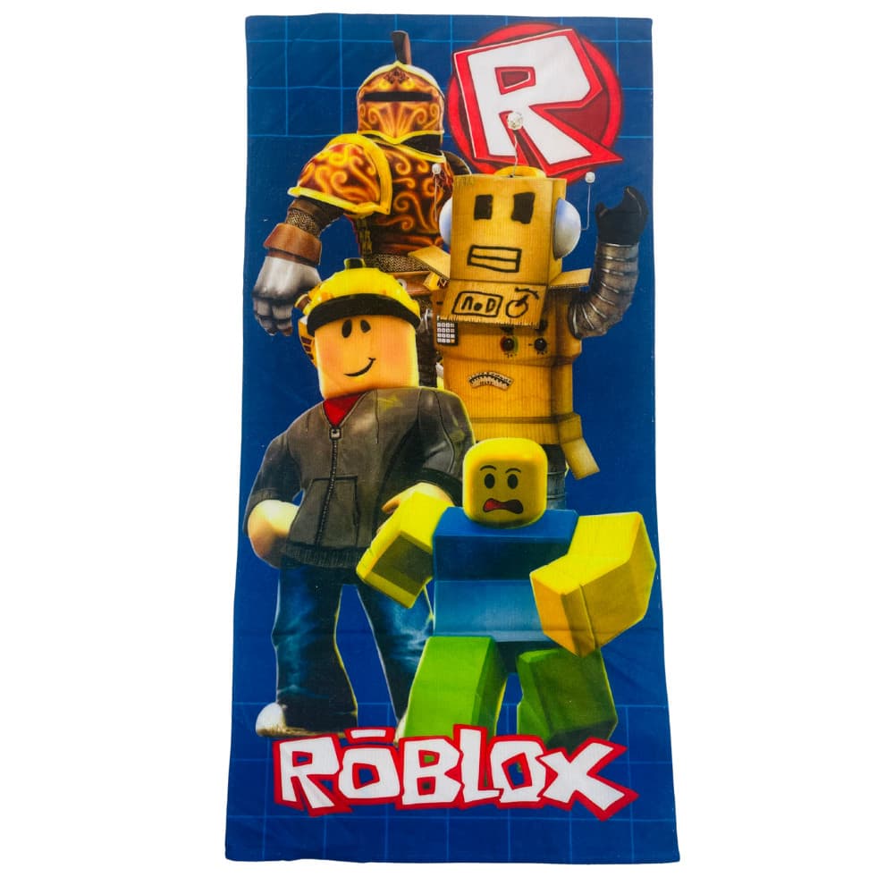 Toalha de Personagem Roblox de Banho e Praia Gigante 70x140