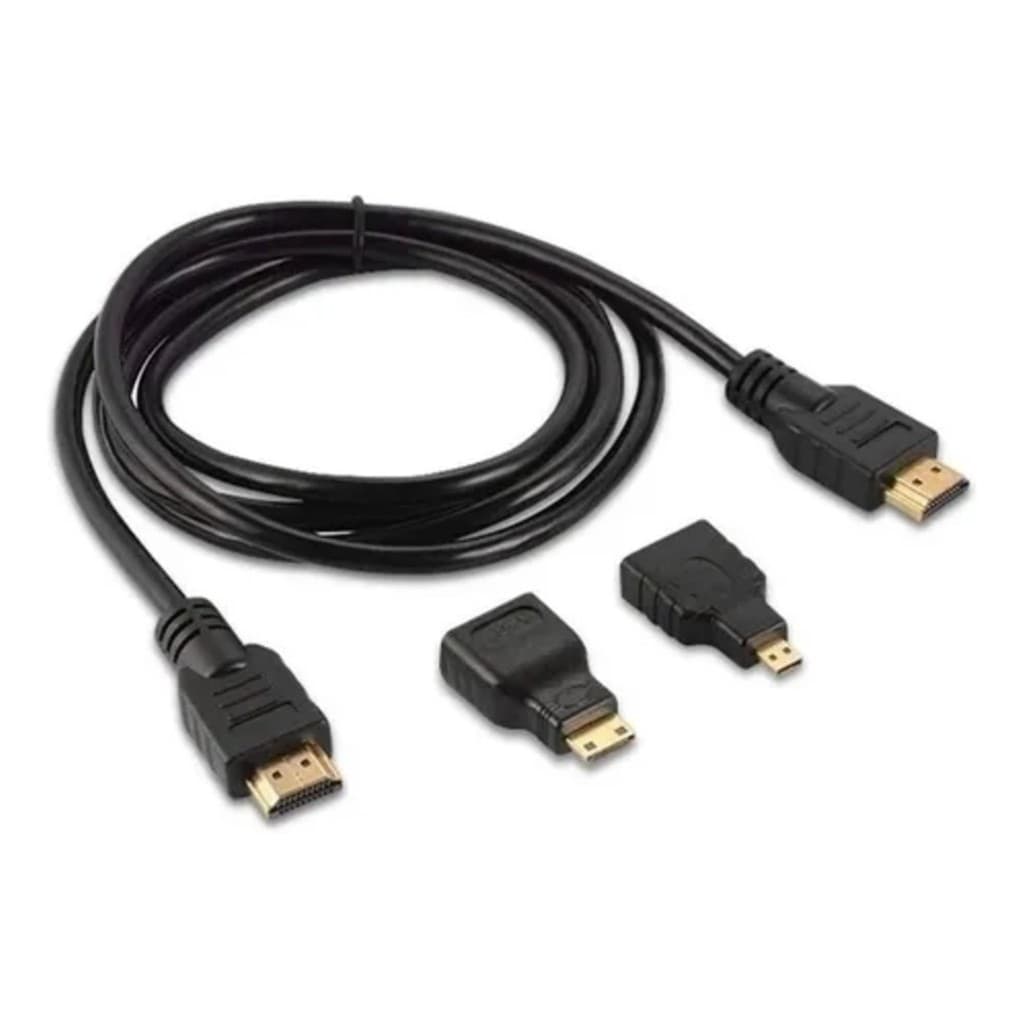 Cabo Hdmi 1.5m It-blue Kit Adaptadores 4 Em 1 Le-6623