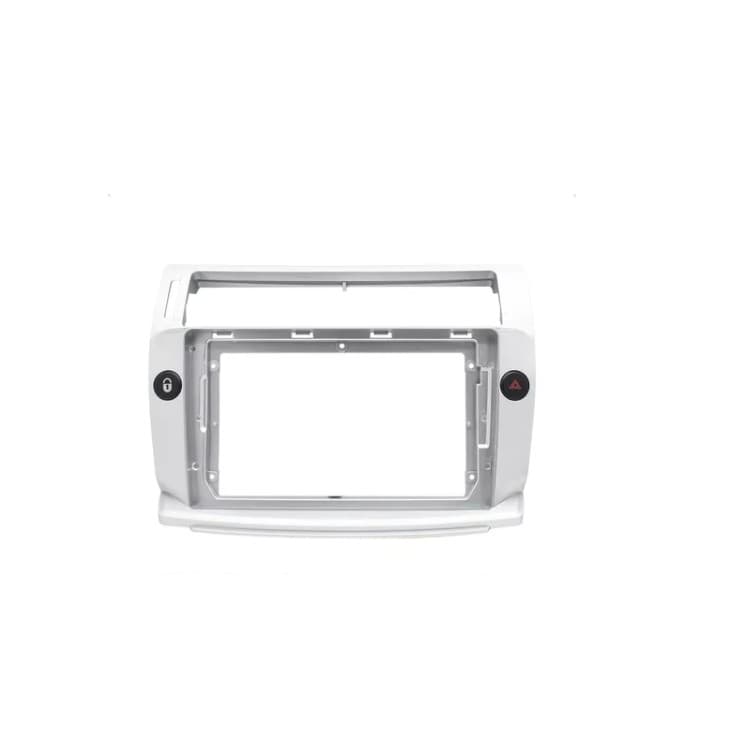 Moldura 9 Polegadas Citroen C4 Pallas 2004 À 2008 Prata Som