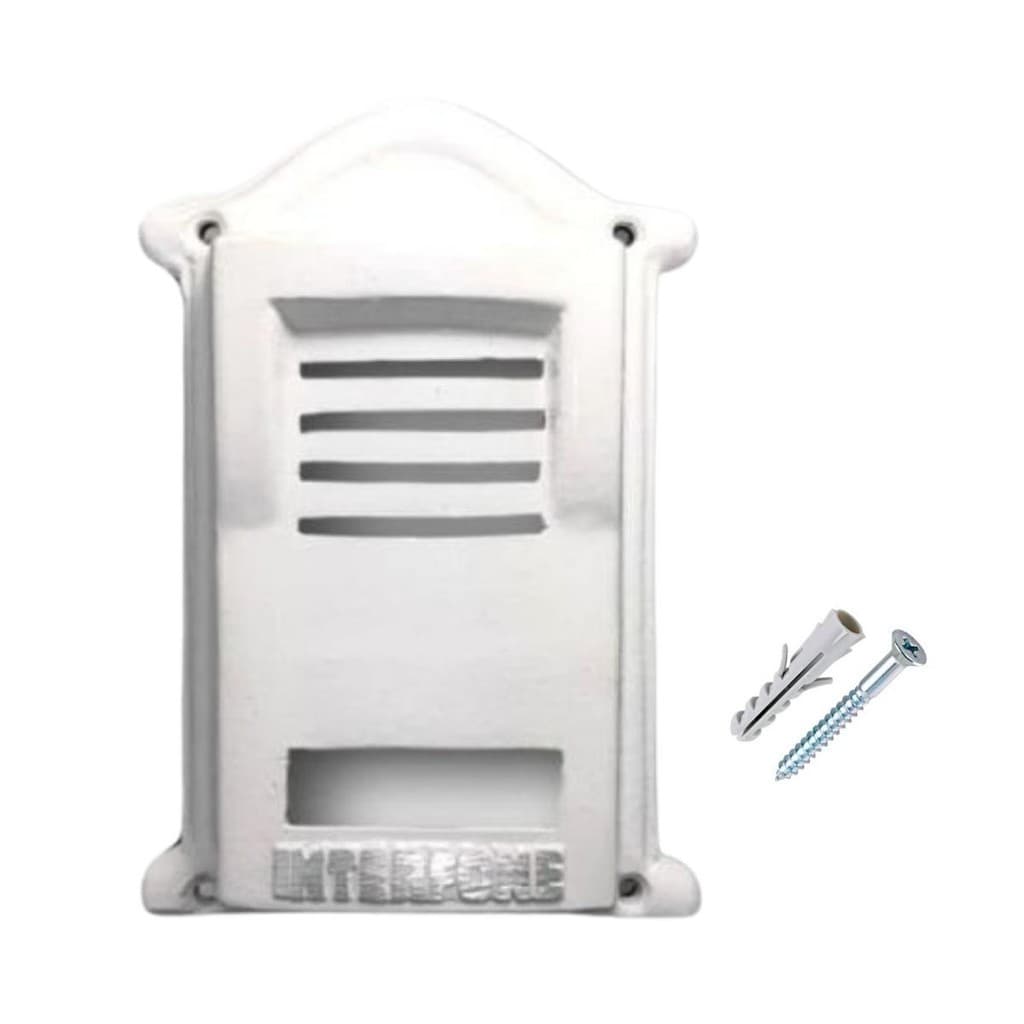 Grade de Proteção Branca contra roubo Para Interfone HD F8S