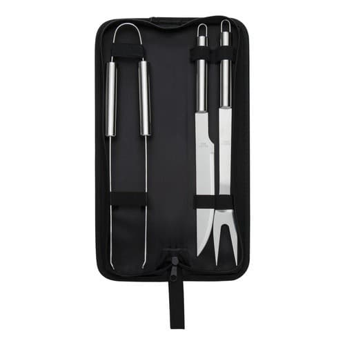 Kit Churrasco 3 Peças Em Estojo De Nylon - Personalizado