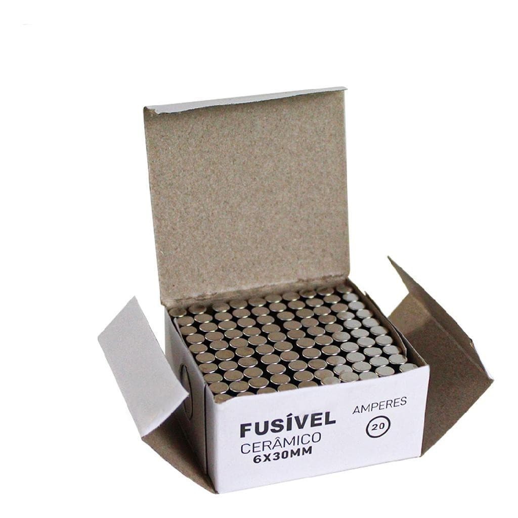 100pcs Fusível Vidro Cerâmico De Microondas 6x30 20a Pci Eletroparts