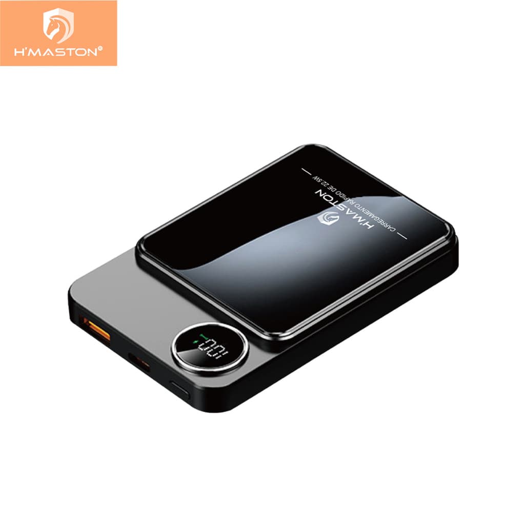 H'maston YD-43 Power Bank Carregador Magnetico sem fio por indução Carregamento Rápido de 10000mAH