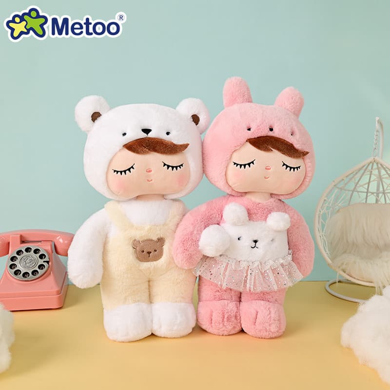 Metoo Angela Boneca De Pelúcia Fofa , 12 Polegadas , Brinquedos Urso Princesa De Para Dormir Presentes De Bebê