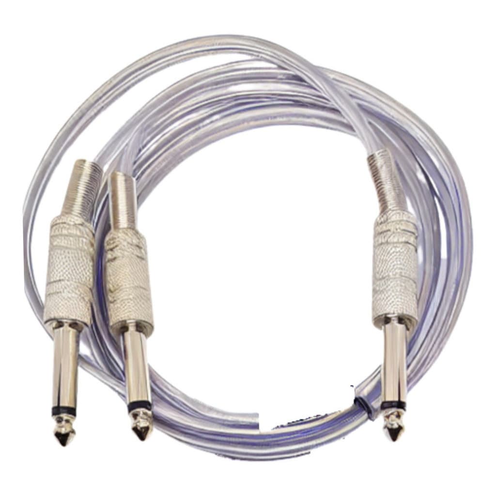 Cabo P10 Splitter  Em Y 1p10 Mono  P/ 2 P10 Mono 1m Blindado