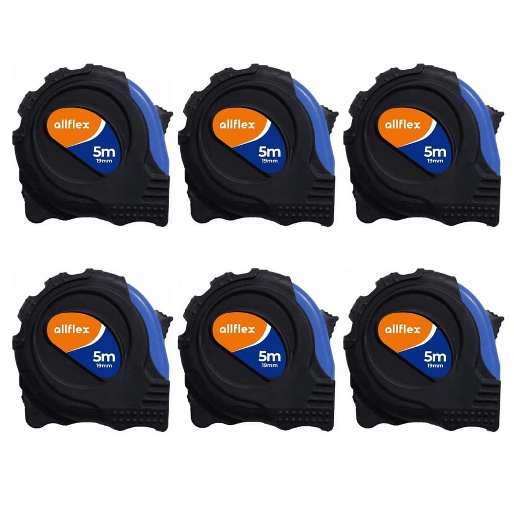Kit 6 Trenas allflex Emborrachada Aço 19MMx5M Ponta Imantada
