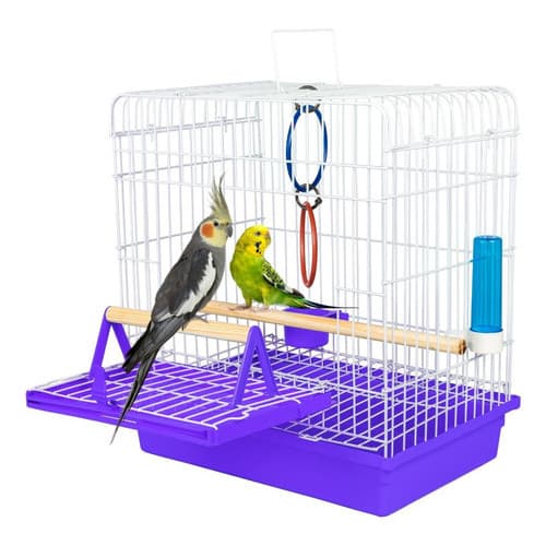 Gaiola Calopsita Junior Mansa Teto Aberto Completa Jel Plast