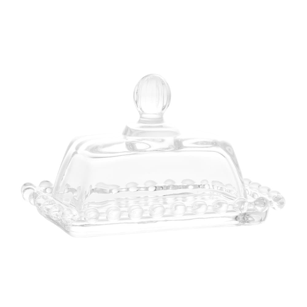 Mini Manteigueira Cristal Pearl 11x7cm Wolff 27898
