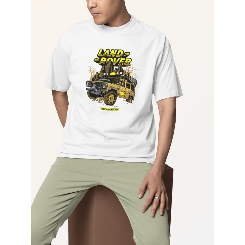 Camiseta Camisa Masculina Unissex  Streetwear Gola Redonda Estampa Grande - Car Carro Land Rover