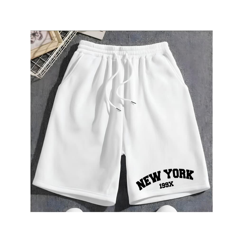 Short Bermuda  Moletom Masculino New York Casual Premium estilo mauricinho Homem