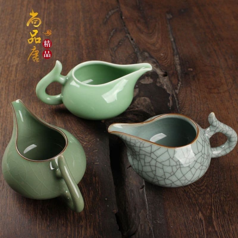 Jiugong Celadon Xícara de Chá de Fada Celadon Filtro de Chá de Cerâmica Kun Jiugong Celadon Xícara de Chá de Cerâmica Vazamento de Chá Kung Fu Conjunto de Chá de Cerâmica Acessórios de Chá de Cerâmica Dividida no Gelo Conjunto de Chá Todas as Xícaras 2.18