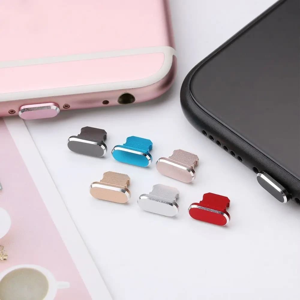 Metal Dust Plugs Type C Micro USB Universal Charging Port Protector