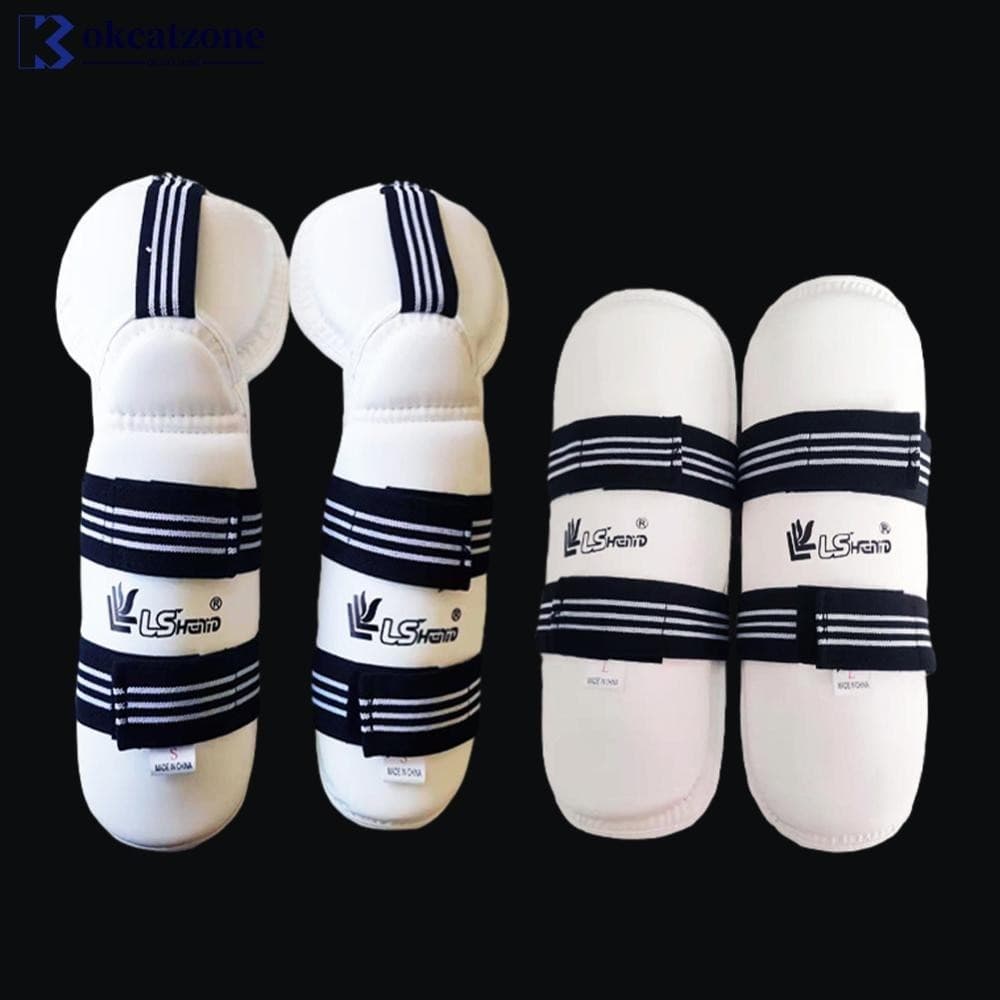 OKCATZONE Taekwondo Conjunto De Proteção Das Pernas Do Braço Boxe De Karate Grosso Adulto Sanda Artes Marciais Treinamento De Equipamento Esportiva O4T2