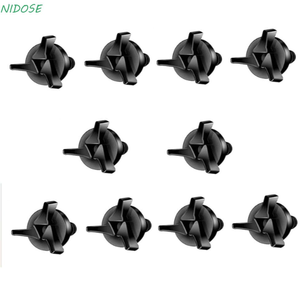 NIDOSE 10Pcs Parafusos Para Capacete De Motocicleta , De Plástico Preto Acessórios De