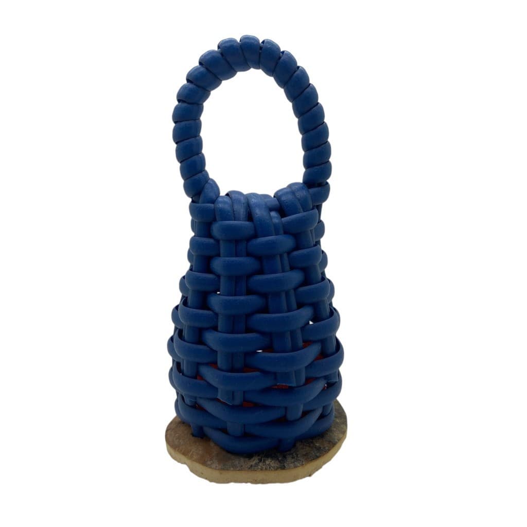 Caxixi Pequeno Chocalho Infantil Sintético Azul